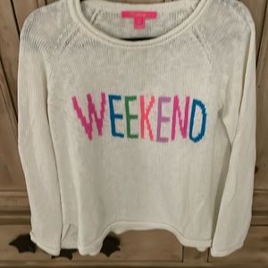 Lilly Pulitzer “Weekend” women’s sweater Sz L